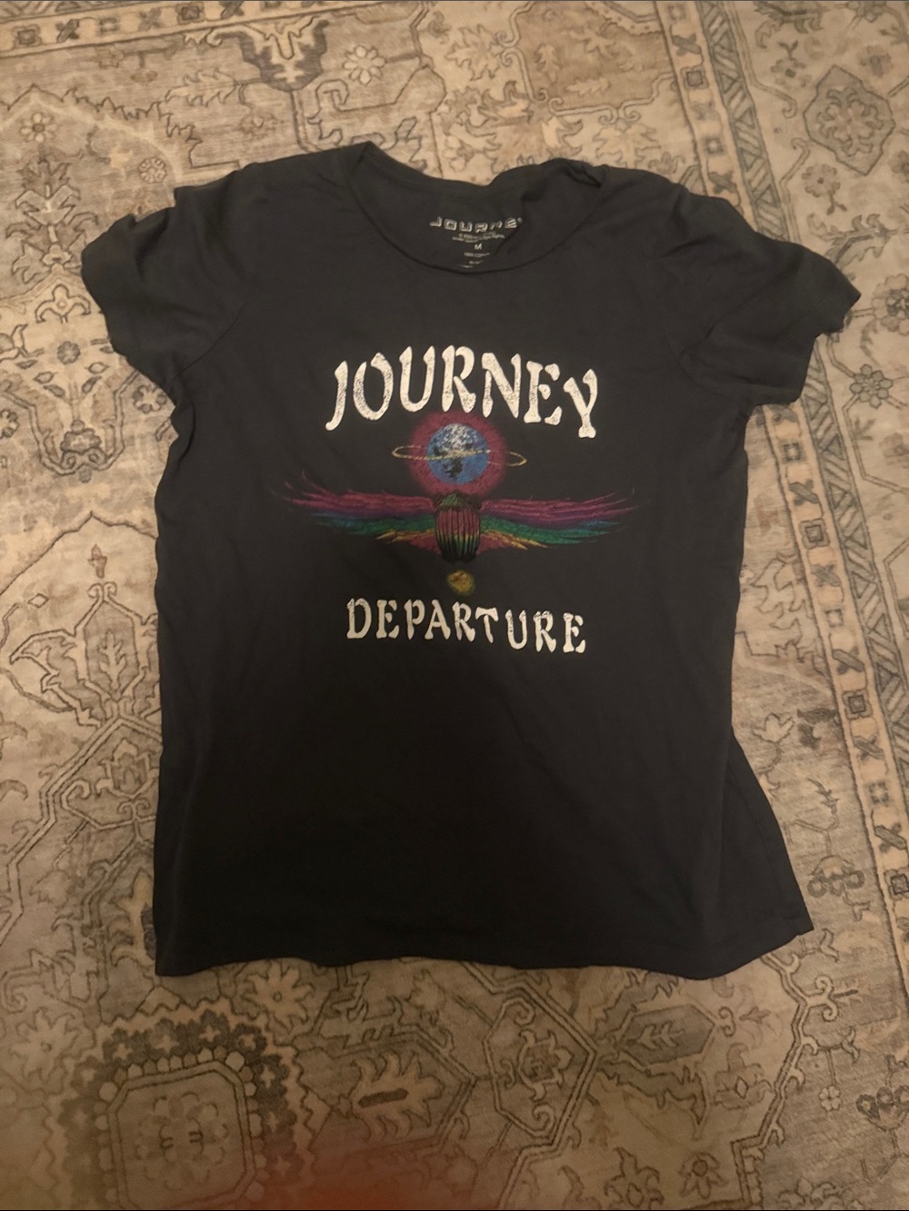 Journey 'Departure' Black Graphic Short Sleeve Tee